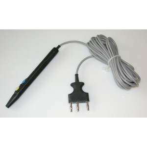 HF Handgriff für Elektrochirurgie für 4 mm Elektroden, 5 m Kabel, 3-pin-Stecker